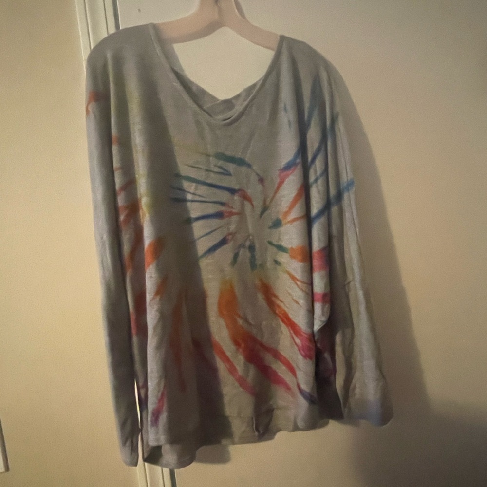 Tie Dye Criss Cross Top